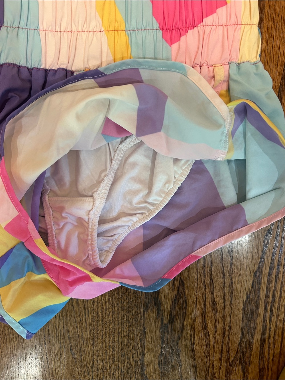 SSYS Women’s Multicolor Elastic-Waist Shorts - Picture 3 of 4